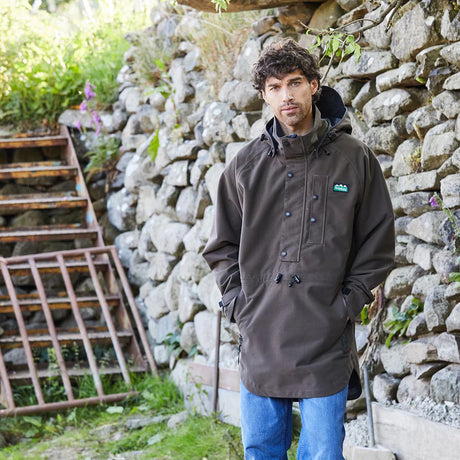RIDGELINE Mens Monsoon Classic Smock - Bark