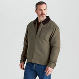 Ridgeline men's Montana Work Coat Moody Teak, three-quarter view