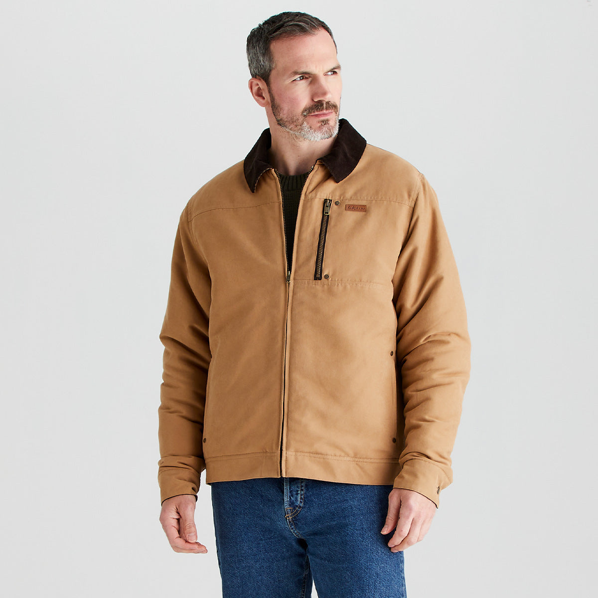 Ridgeline men's Montana Work Coat Sienna, three-quarter view