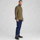 Ridgeline men's Narvik Fleece Ivy Green, side view
