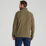 Ridgeline men's Narvik Fleece Ivy Green, back view