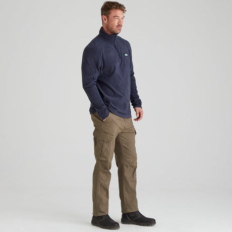 Ridgeline men's Narvik Fleece Navy, side view