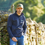 Ridgeline men's Narvik Fleece Navy, outdoor view