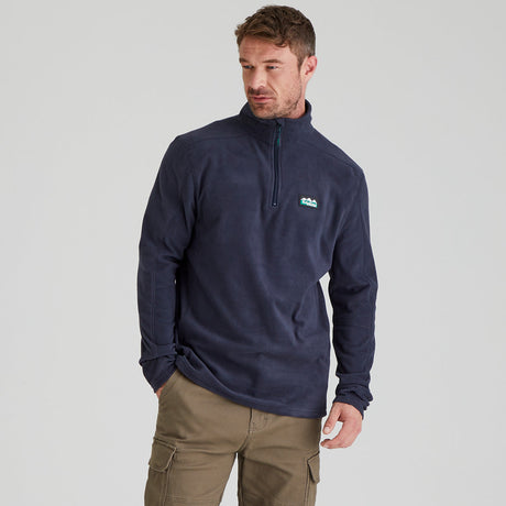 Ridgeline men's Narvik Fleece Navy, front view