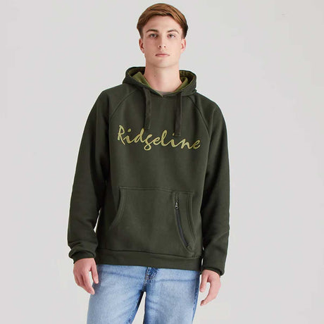 RIDGELINE Signature Hoodie - Mens - Deep Forest