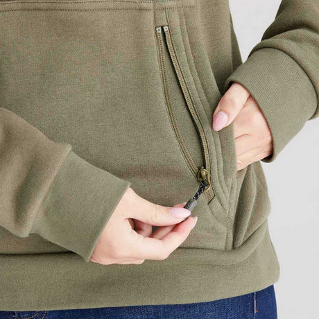 RIDGELINE Signature Hoodie - Womens - Khaki