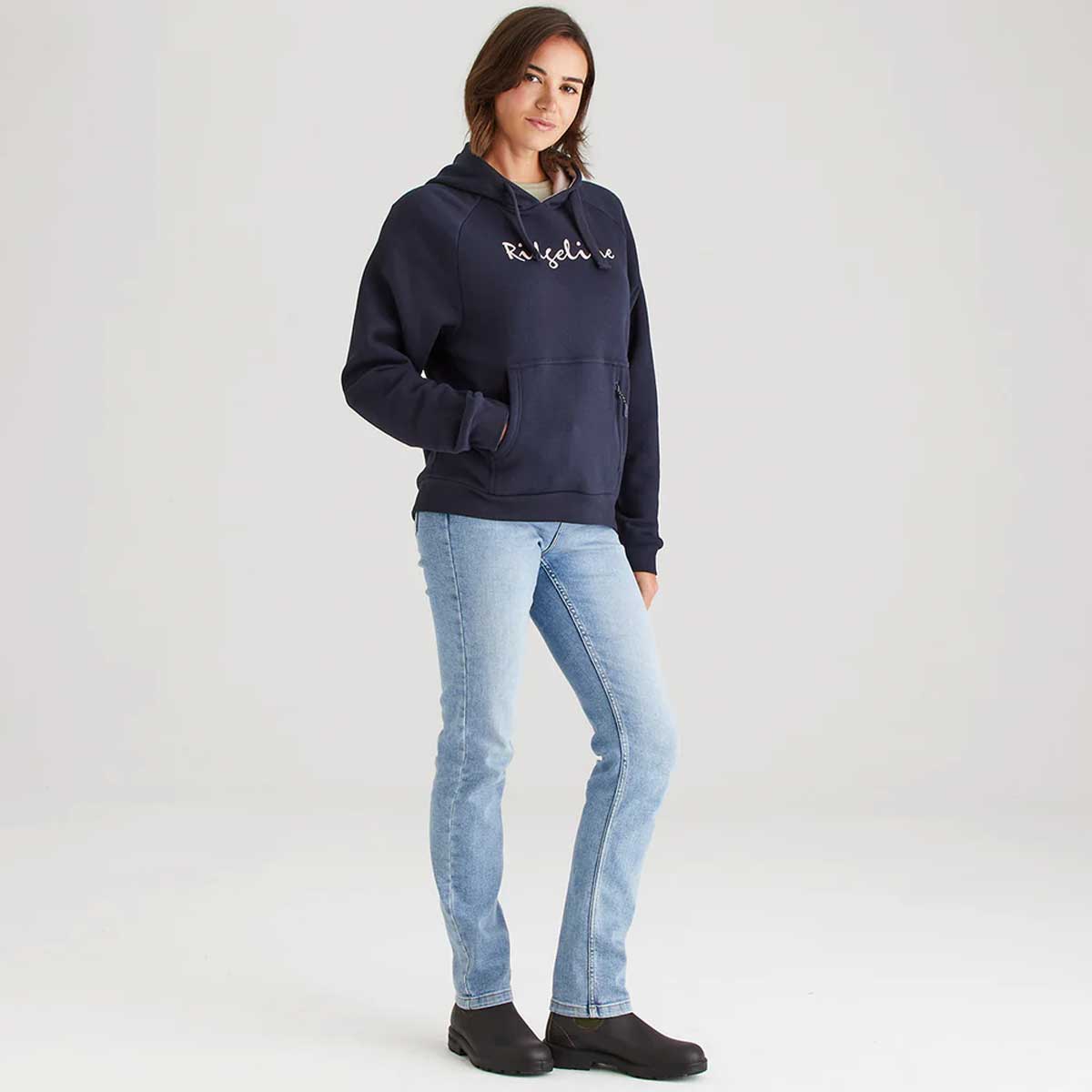 RIDGELINE Signature Hoodie - Womens - Navy