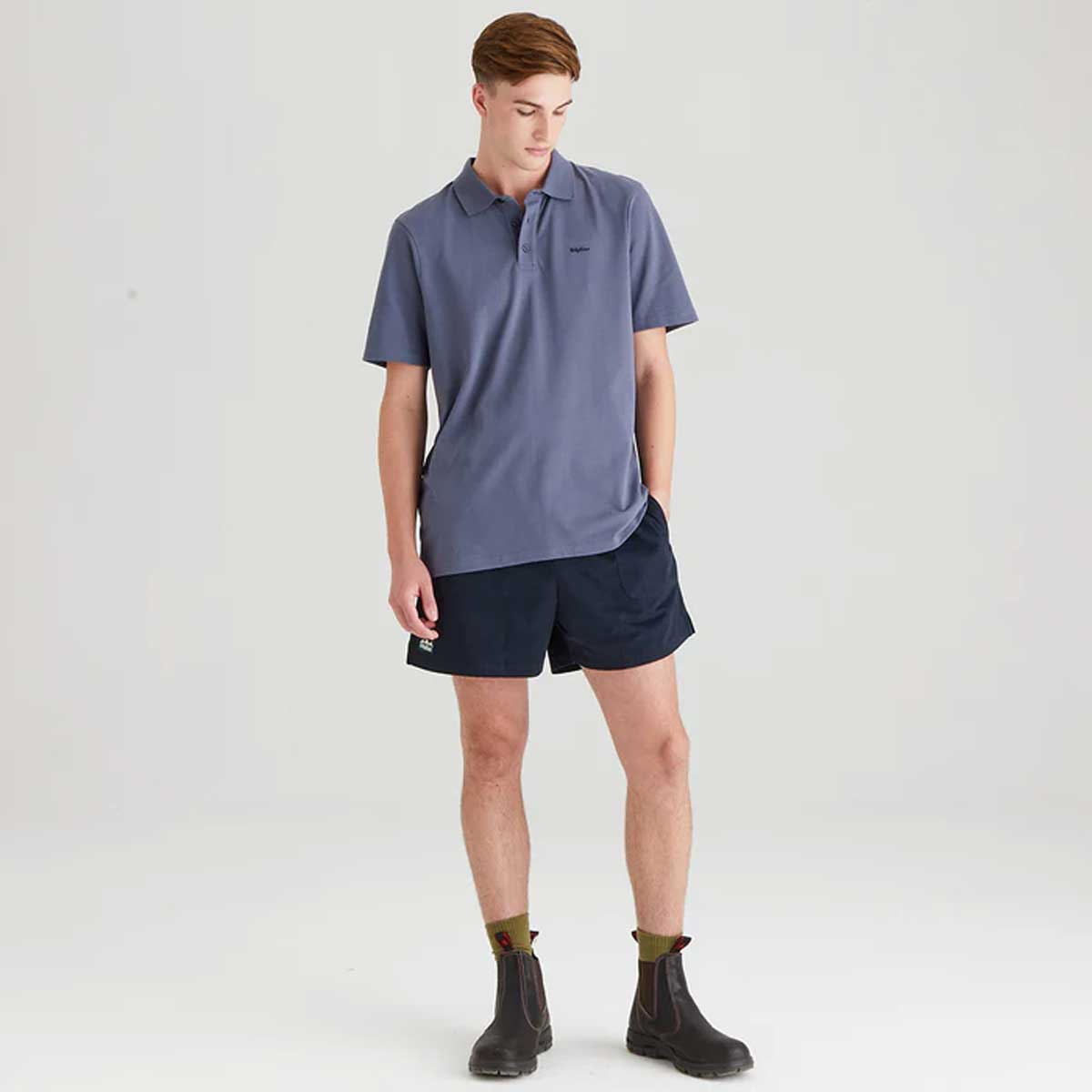 RIDGELINE Signature Polo Shirt - Mens - Storm