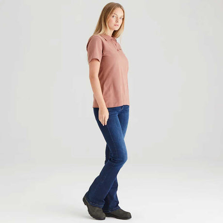 RIDGELINE Signature Polo Shirt - Womens - Dusky Pink