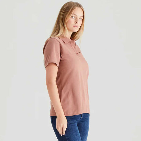 RIDGELINE Signature Polo Shirt - Womens - Dusky Pink