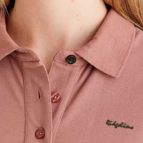 RIDGELINE Signature Polo Shirt - Womens - Dusky Pink