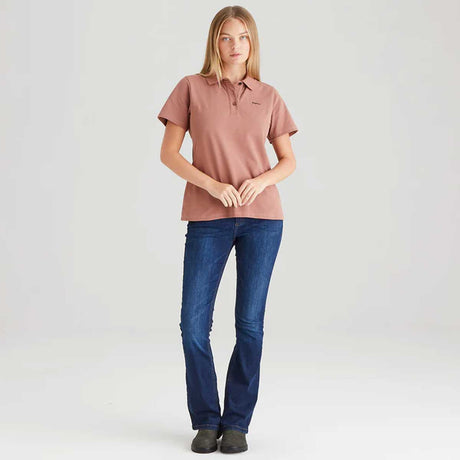 RIDGELINE Signature Polo Shirt - Womens - Dusky Pink