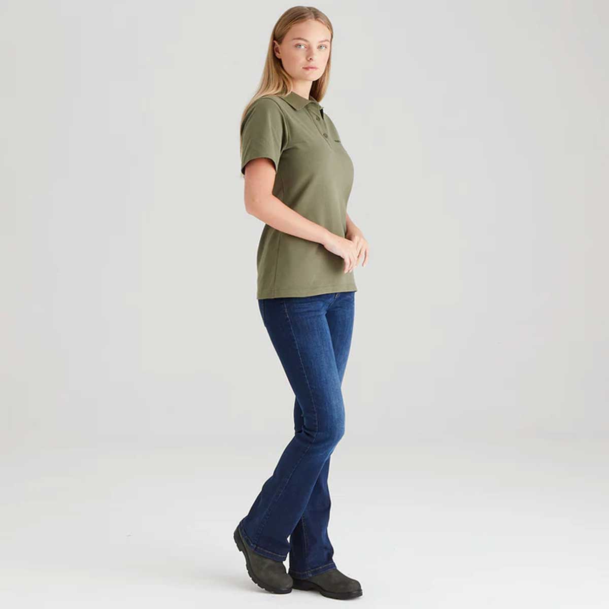 RIDGELINE Signature Polo Shirt - Womens - Khaki