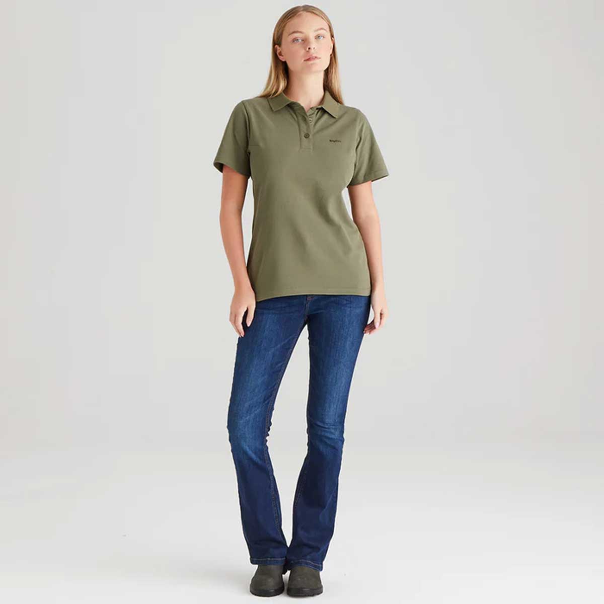 RIDGELINE Signature Polo Shirt - Womens - Khaki