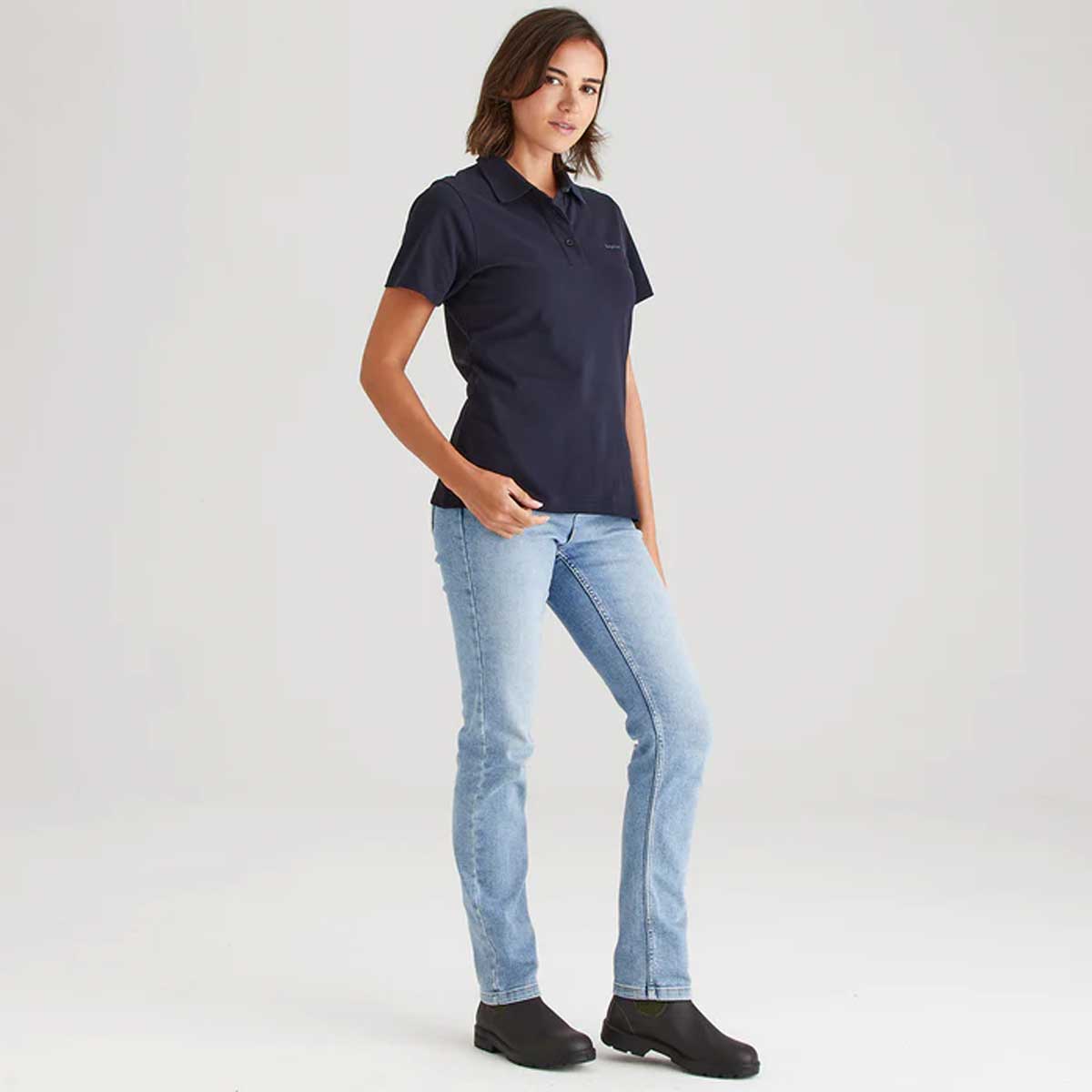 RIDGELINE Signature Polo Shirt - Womens - Navy