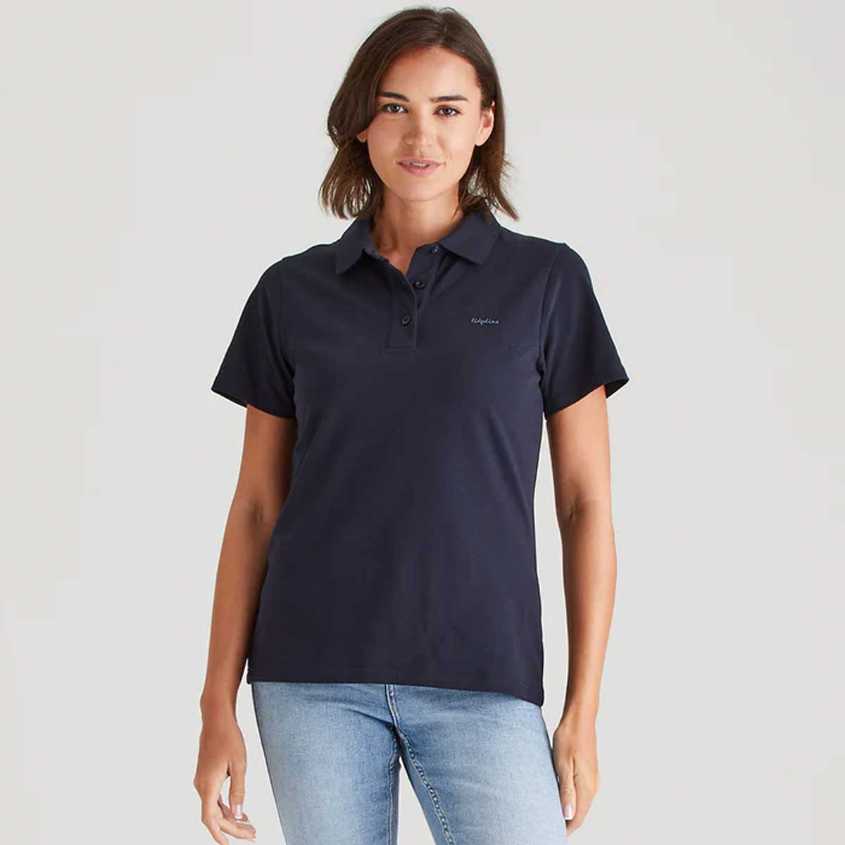 RIDGELINE Signature Polo Shirt - Womens - Navy