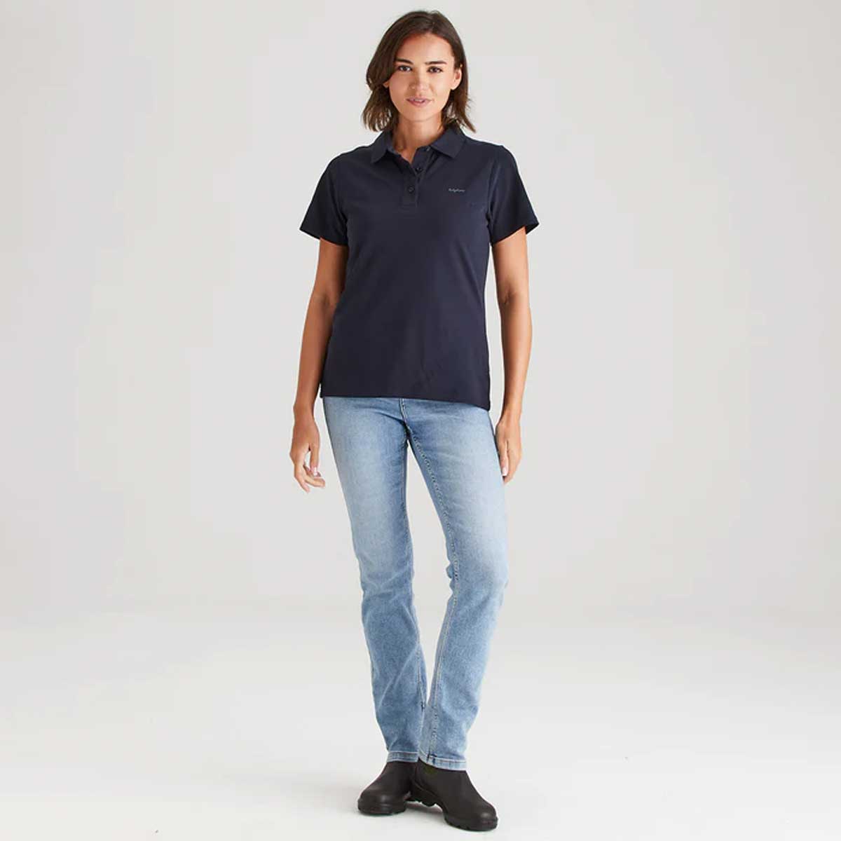 RIDGELINE Signature Polo Shirt - Womens - Navy