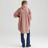 RIDGELINE Signature Poncho - Dusky Pink