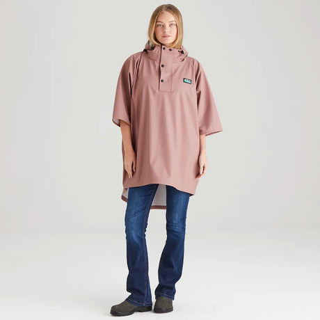 RIDGELINE Signature Poncho - Dusky Pink
