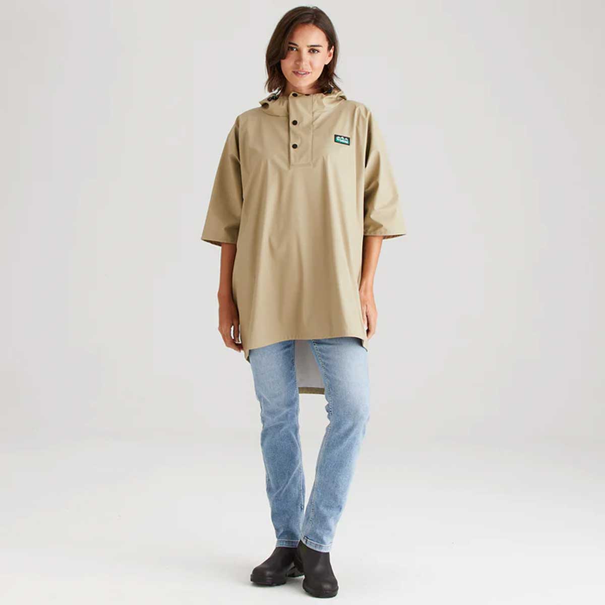 RIDGELINE Signature Poncho - Eucalyptus