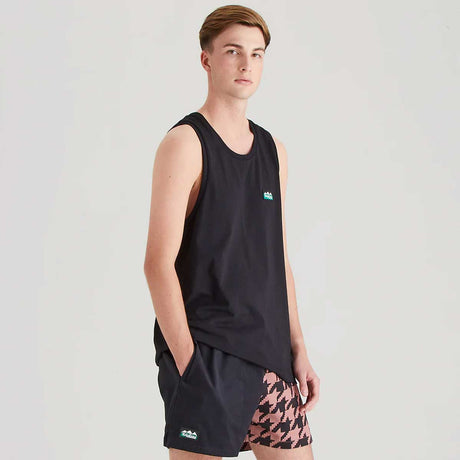 RIDGELINE Signature Singlet Top - Black