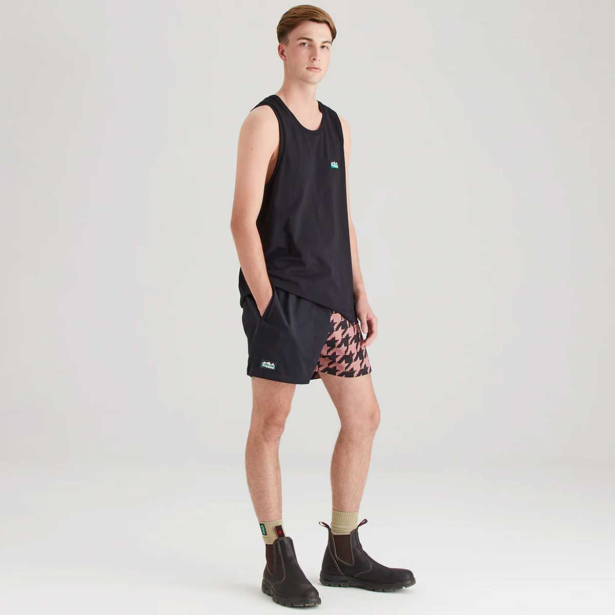 RIDGELINE Signature Singlet Top - Black