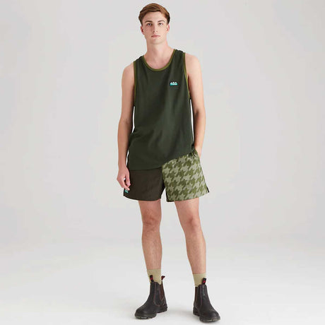 RIDGELINE Signature Singlet Top - Deep Forest