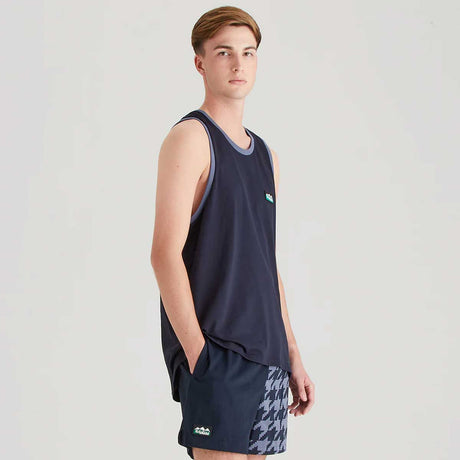 RIDGELINE Signature Singlet Top - Navy