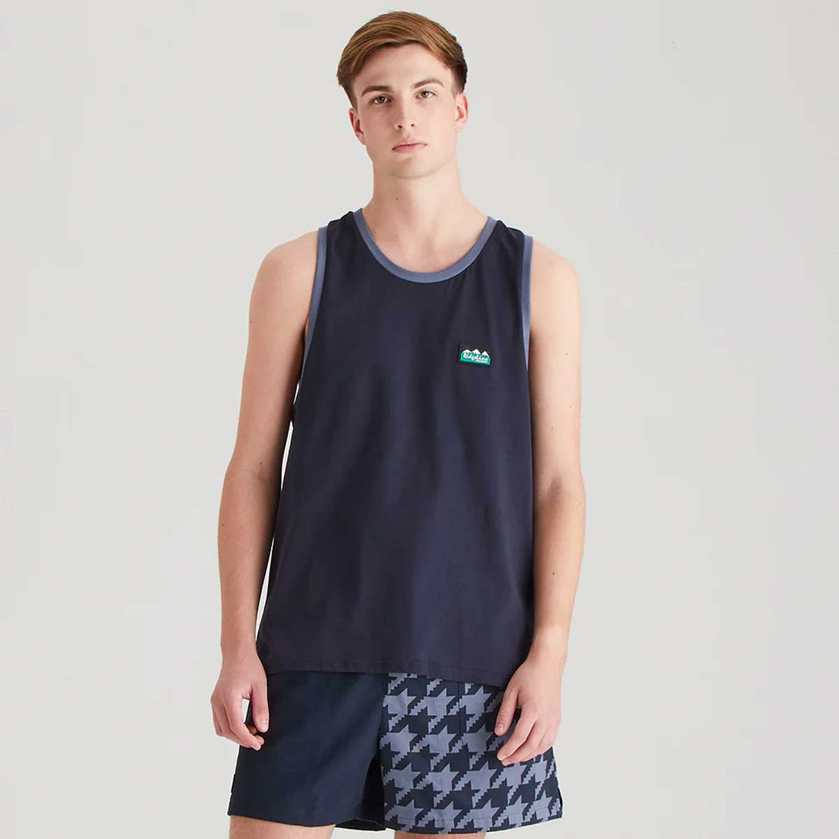 RIDGELINE Signature Singlet Top - Navy