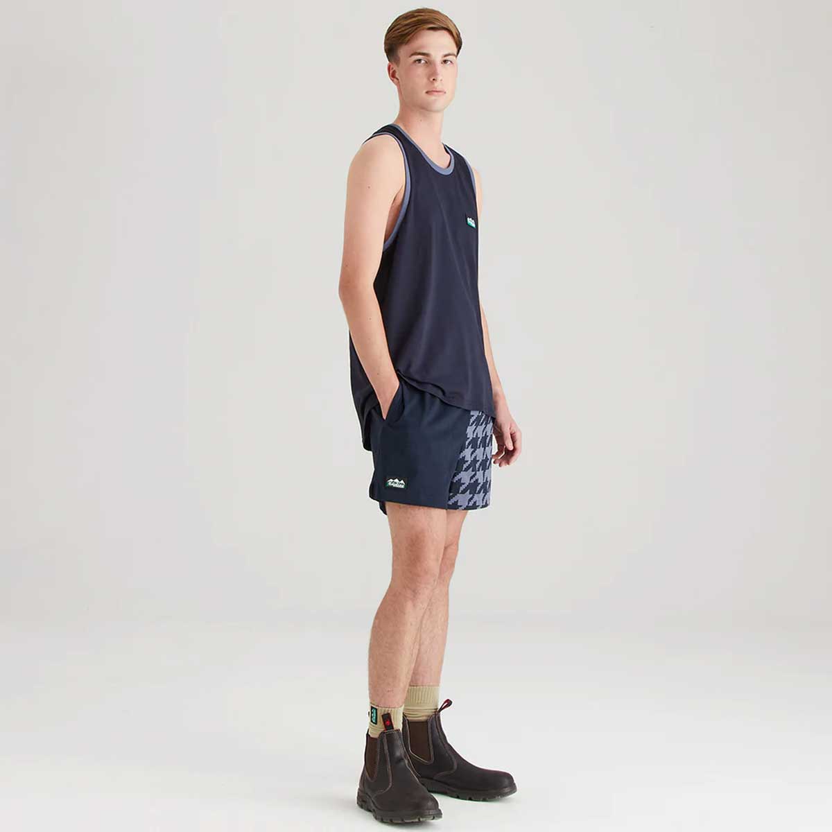 RIDGELINE Signature Singlet Top - Navy