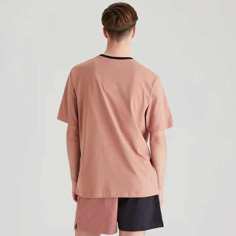 RIDGELINE Signature T-Shirt - Mens - Dusky Pink