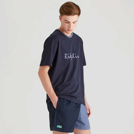 RIDGELINE Signature T-Shirt - Mens - Navy