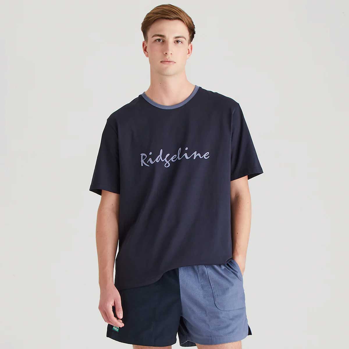 RIDGELINE Signature T-Shirt - Mens - Navy