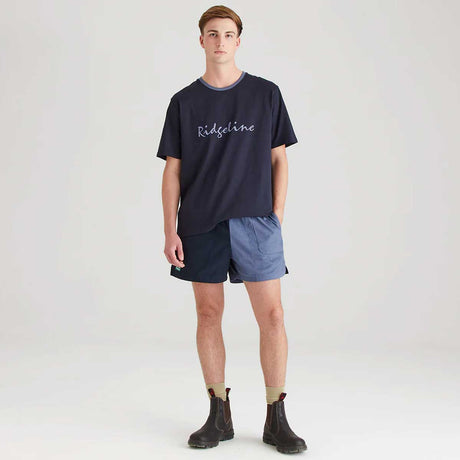 RIDGELINE Signature T-Shirt - Mens - Navy