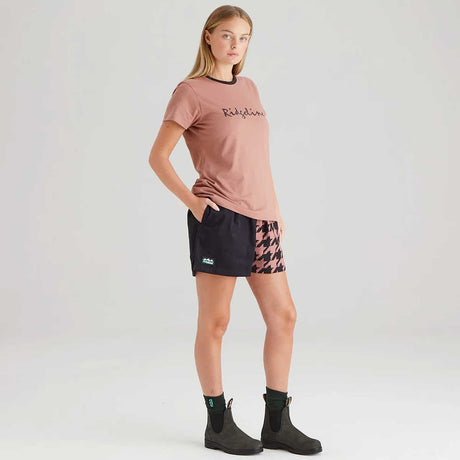 RIDGELINE Signature T-Shirt - Womens - Dusky Pink