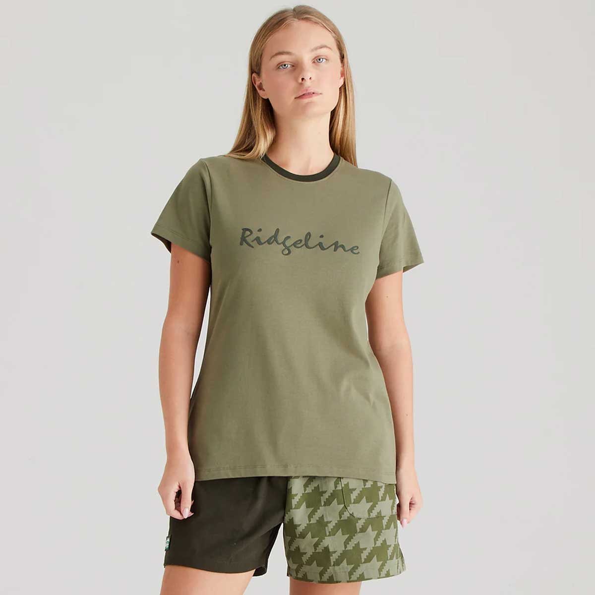 RIDGELINE Signature T-Shirt - Womens - Khaki