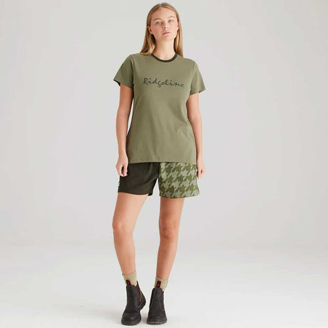 RIDGELINE Signature T-Shirt - Womens - Khaki