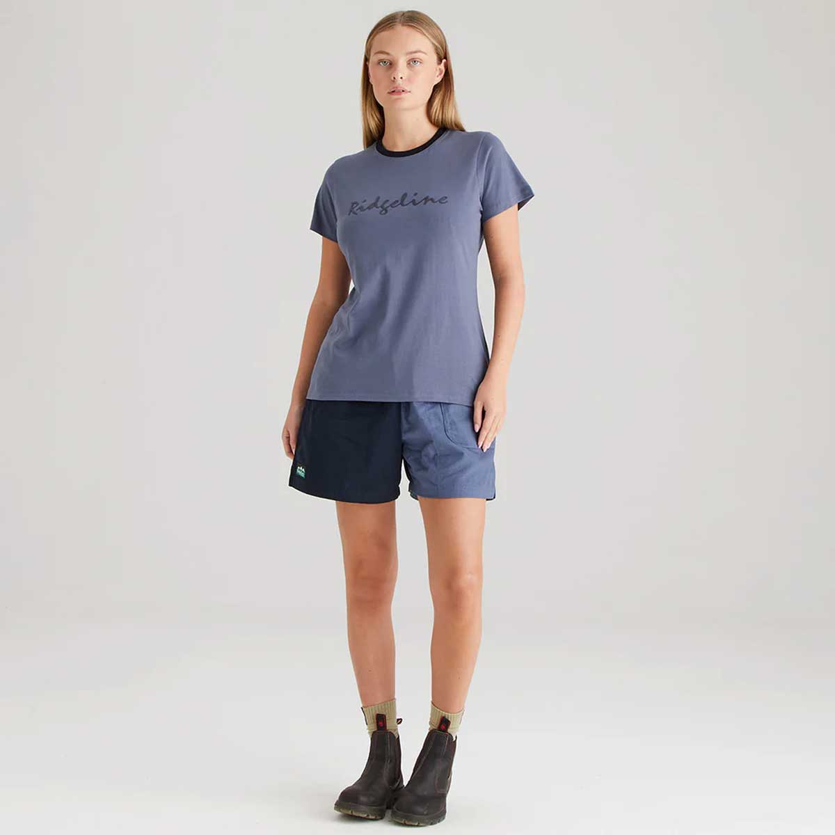 RIDGELINE Signature T-Shirt - Womens - Storm