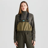 Ridgeline women's Agri Pro Bib & Brace Deep Forest, front torso view