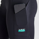 Ridgeline women's Infinity Pro Leggings Black, logo detail