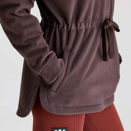 Ridgeline women's Malin Smock Deep Bark, waist tie detail