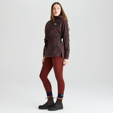 Ridgeline women's Malin Smock Deep Bark, side view