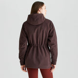 Ridgeline women's Malin Smock Deep Bark, back view