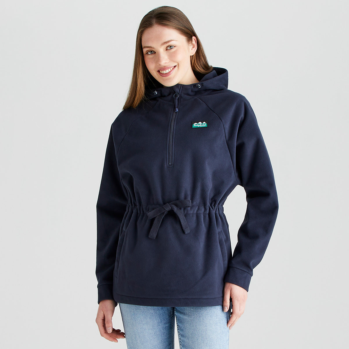 Ridgeline women's Malin Smock Navy, front view