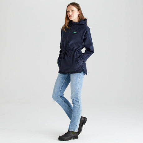 Ridgeline women's Malin Smock Navy, side view