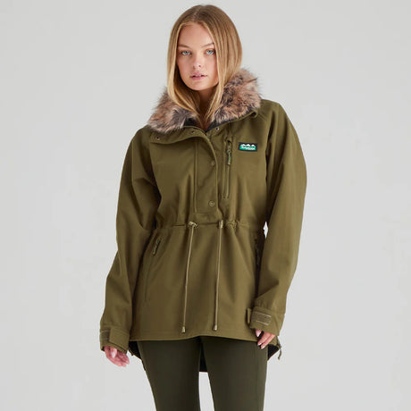 RIDGELINE Womens Monsoon Nordic Smock - Teak