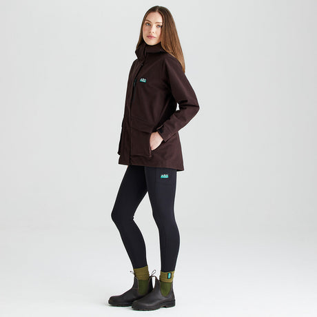 Ridgeline women's Rhea Jacket Deep Bark, side view