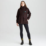 Ridgeline women's Rhea Jacket Deep Bark, full length front view