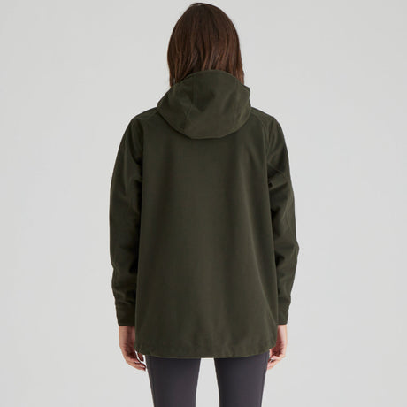 Ridgeline women's Rhea Jacket Deep Forest, back view