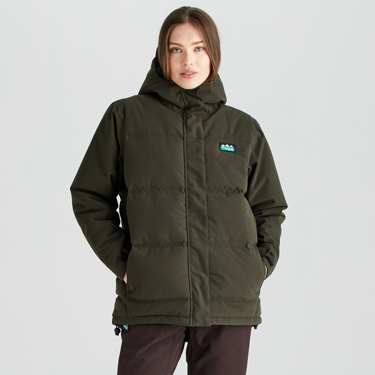 Ridgeline women's Taiga Thermal Jacket Deep Forest, front view
